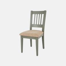 Country Living sage green and oak round dining chair