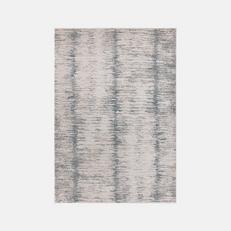 Blue and white patterned rug