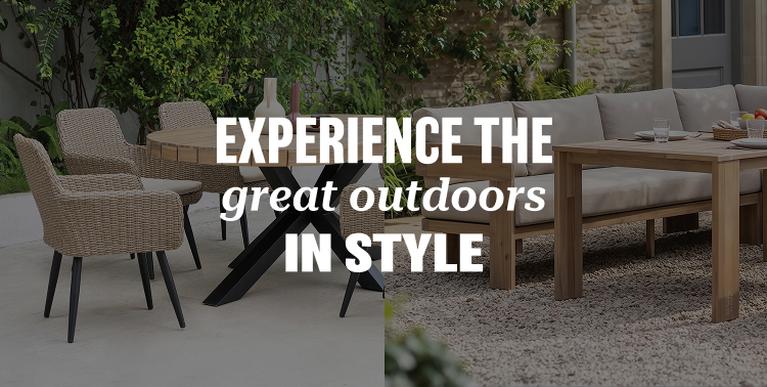 Noella Garden dining set, the Formentera corner sofa dining set and the howard bistro set