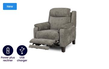Power Plus Recliner Chair and Headrest