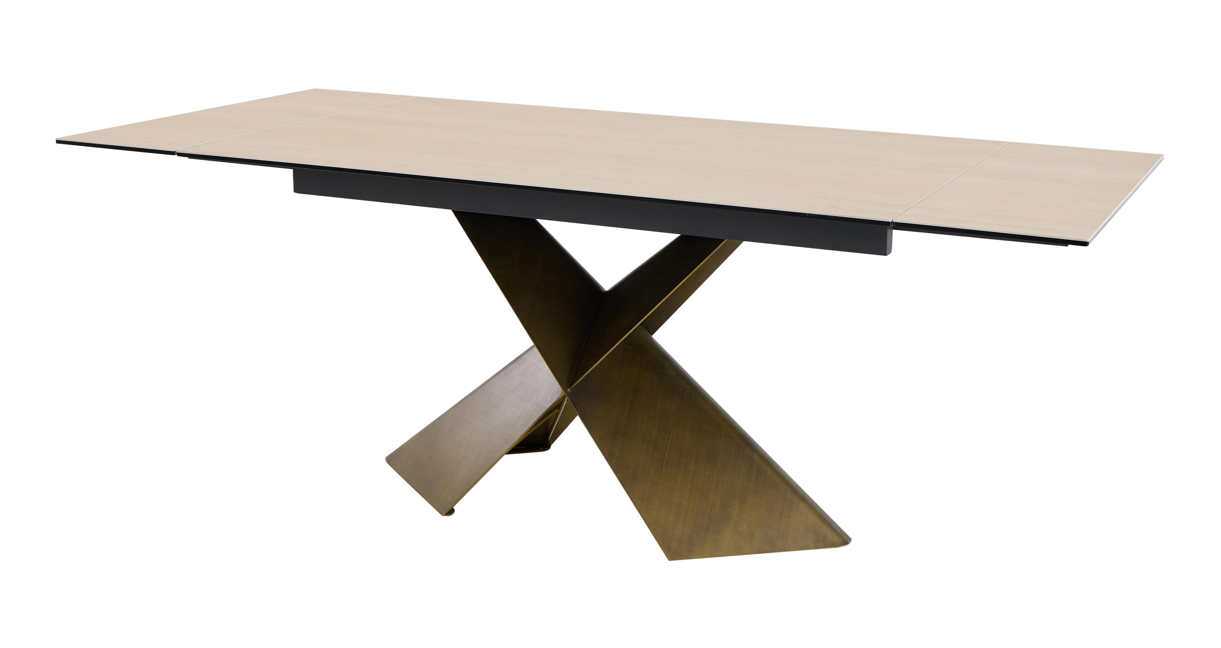 Cala X Bar Extending Dining Table in Cala Beige