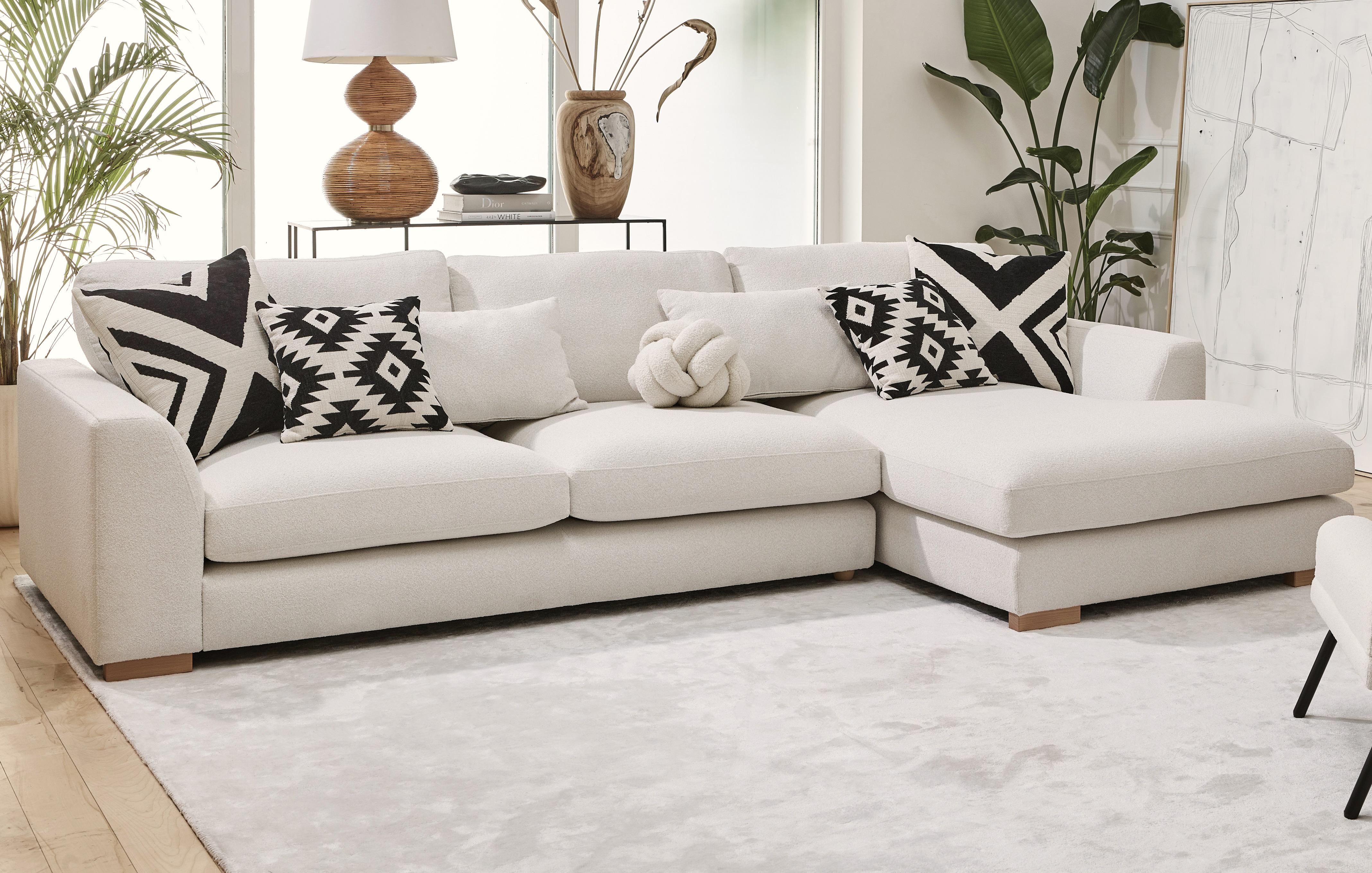 Dfs cream store corner sofa