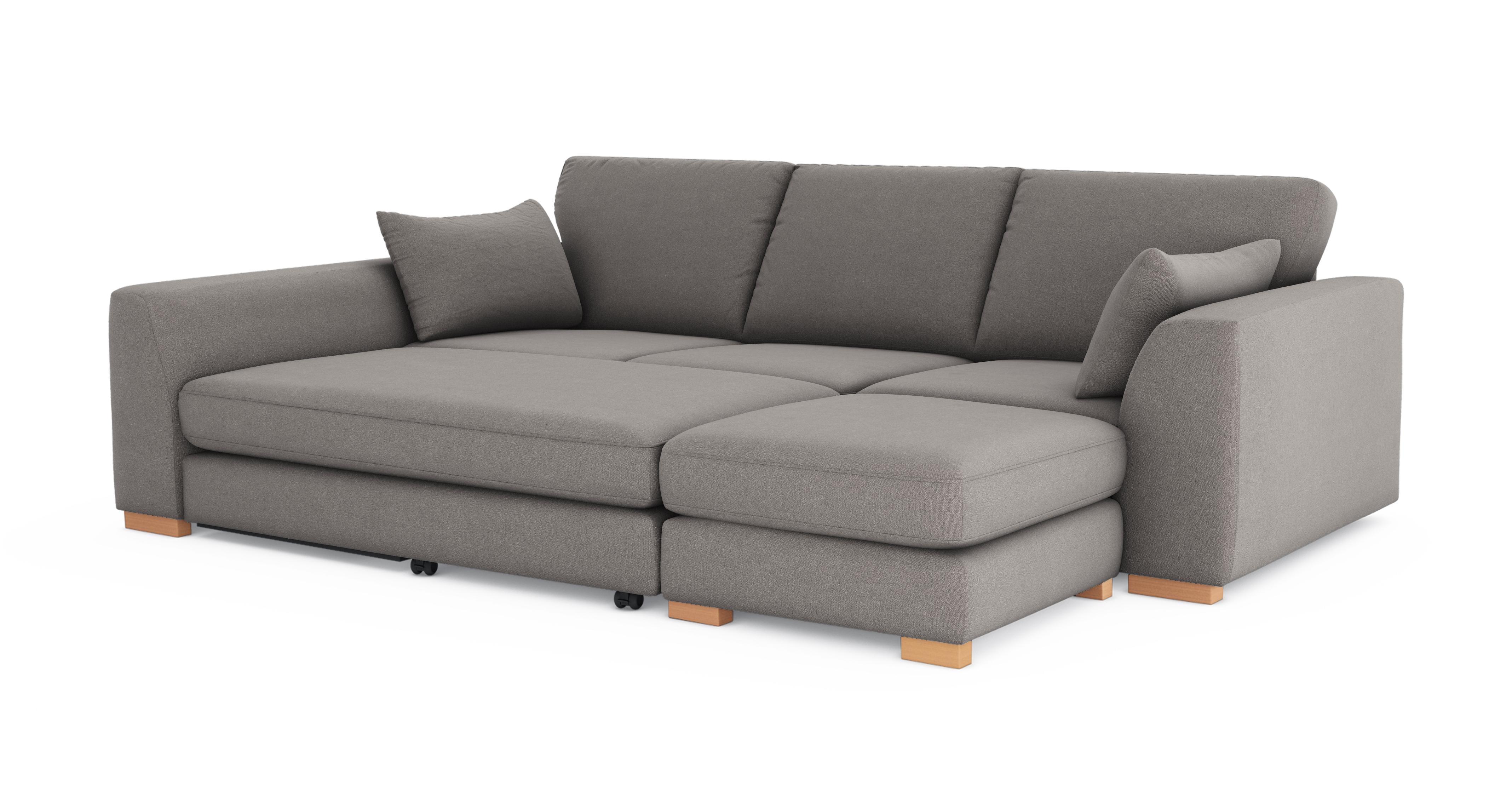 Calix Left Hand Facing 3 Piece Swivel Sofa Bed Chaise | DFS