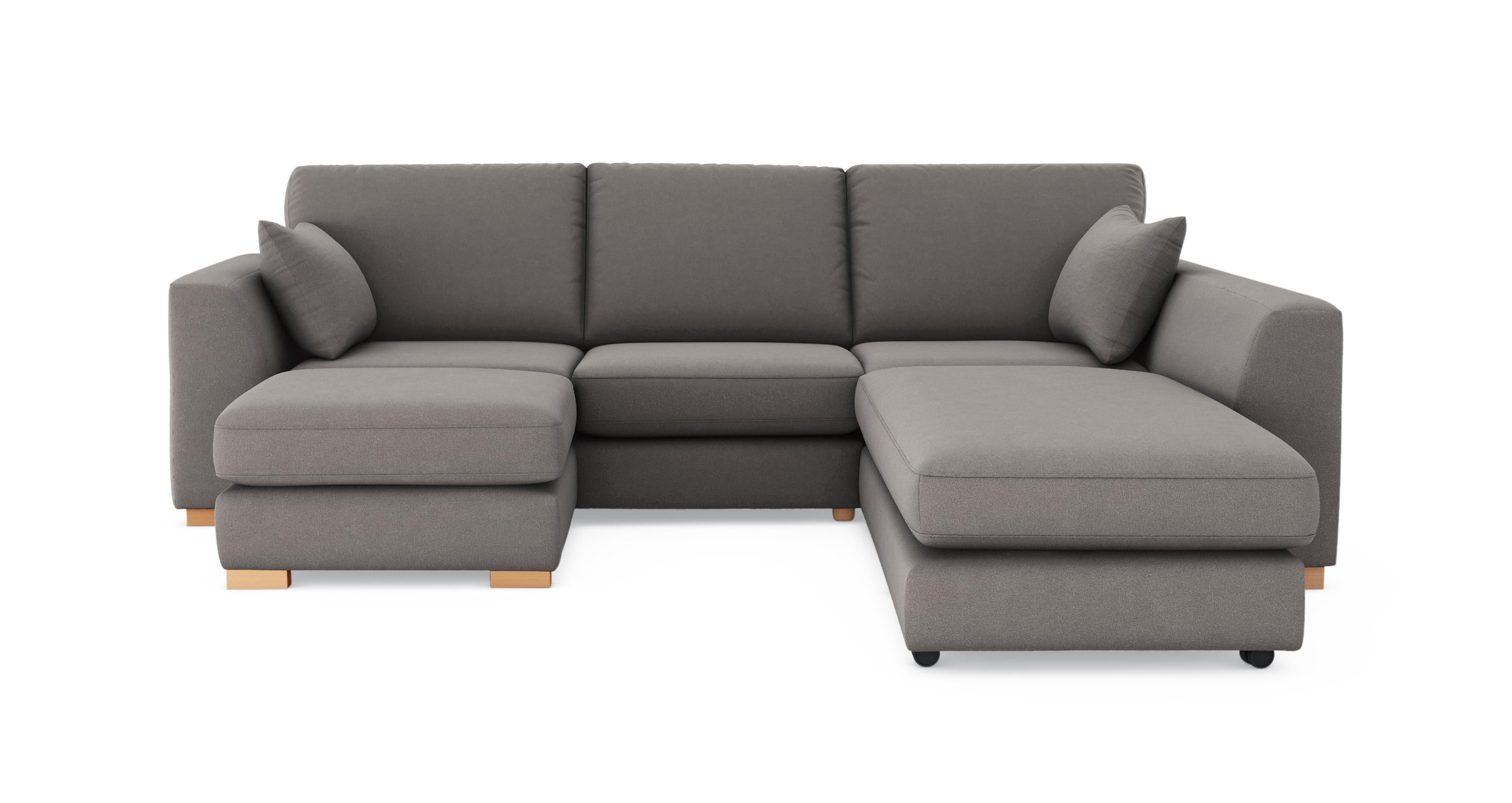 Calix Right Hand Facing 3 Piece Swivel Sofa Bed Chaise | DFS