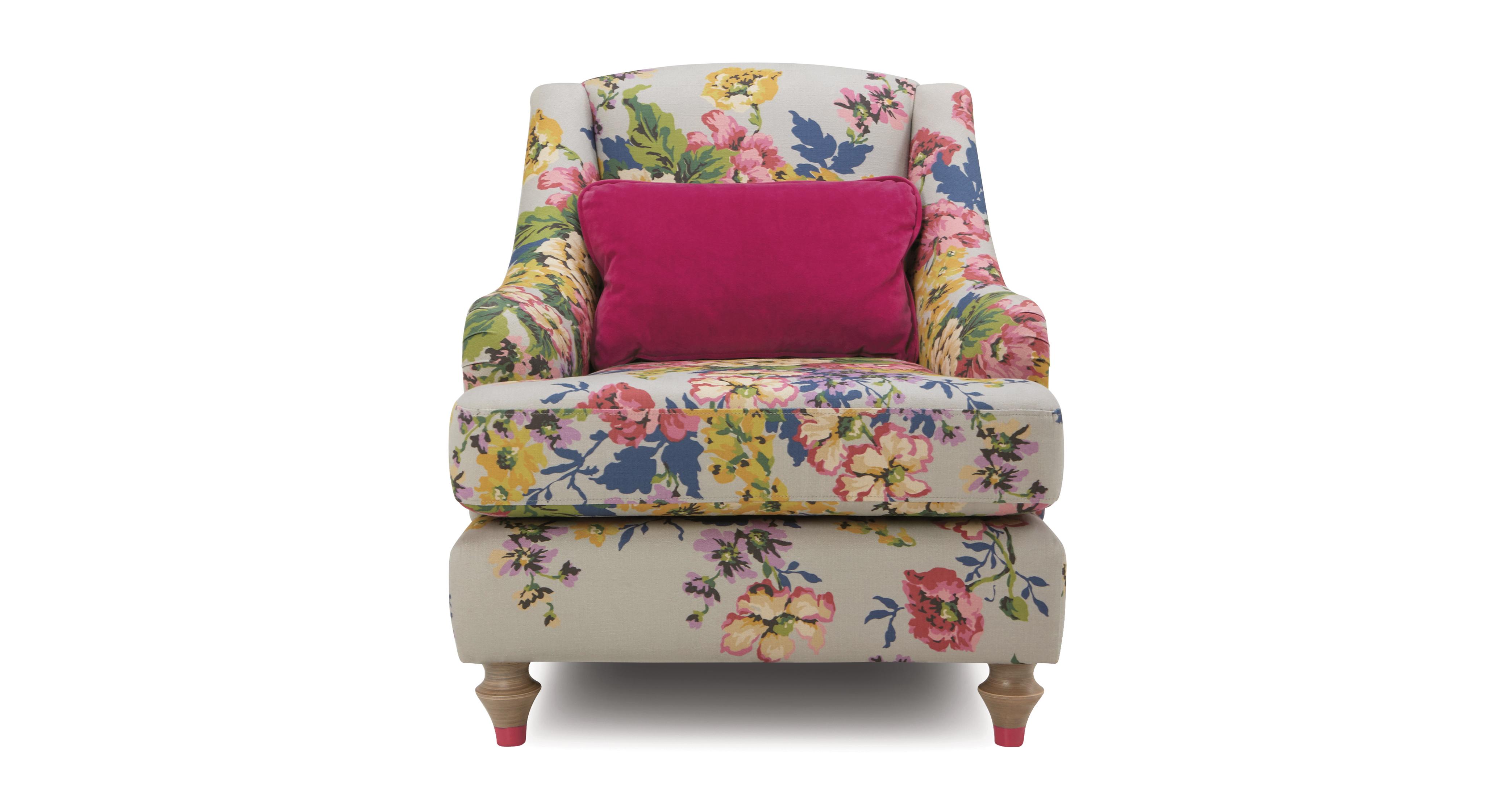 Cambridge Cotton Accent Chair Cambridge Floral Cotton Dfs