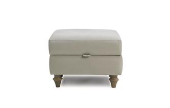 Cotton Compact Storage Footstool 