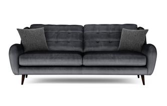 Velvet 4 Seater Sofa 