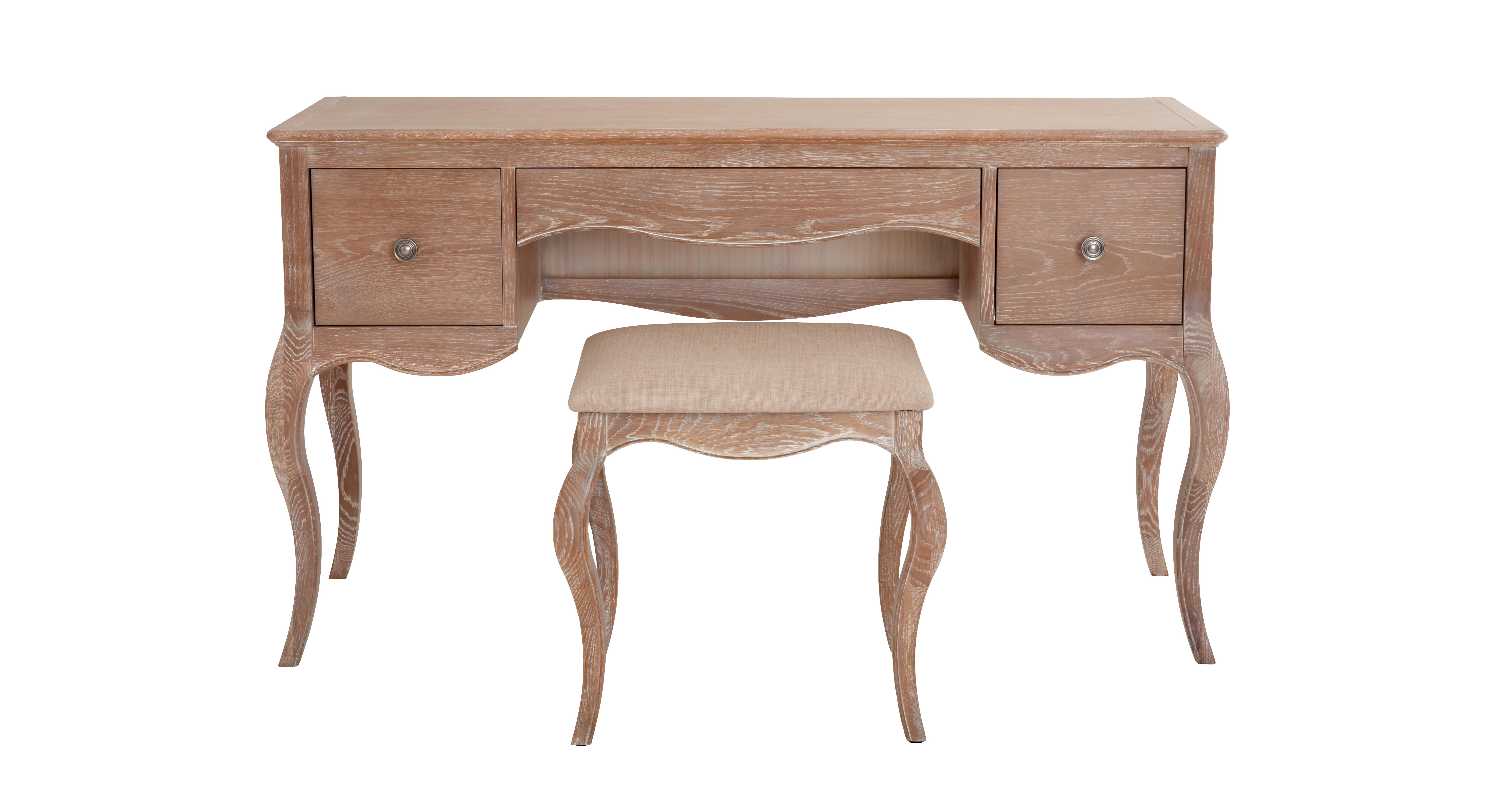 Camille dressing table online and stool