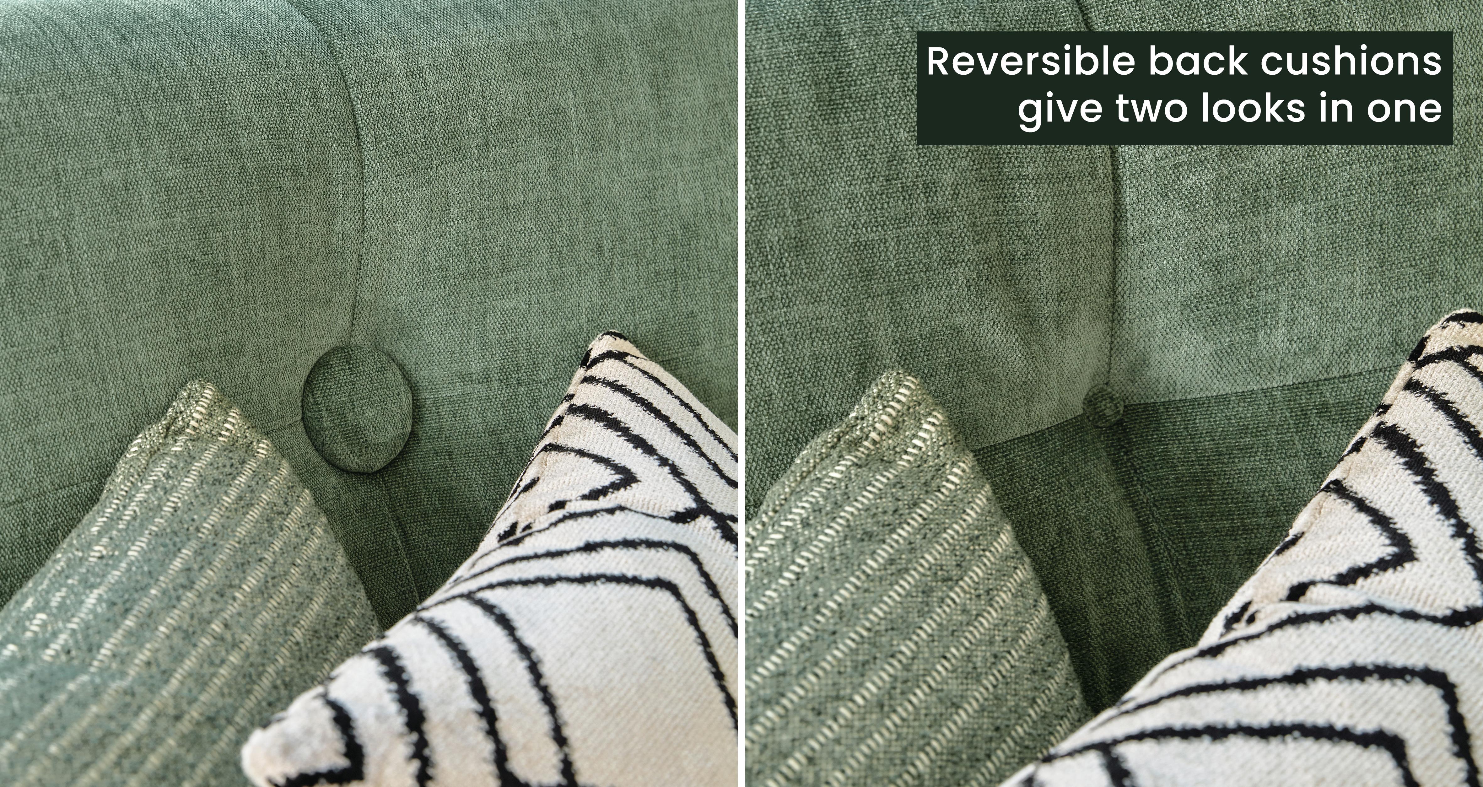 Carlisle 2 Seater Sofa in Carlisle Plain Moss with Light feet
