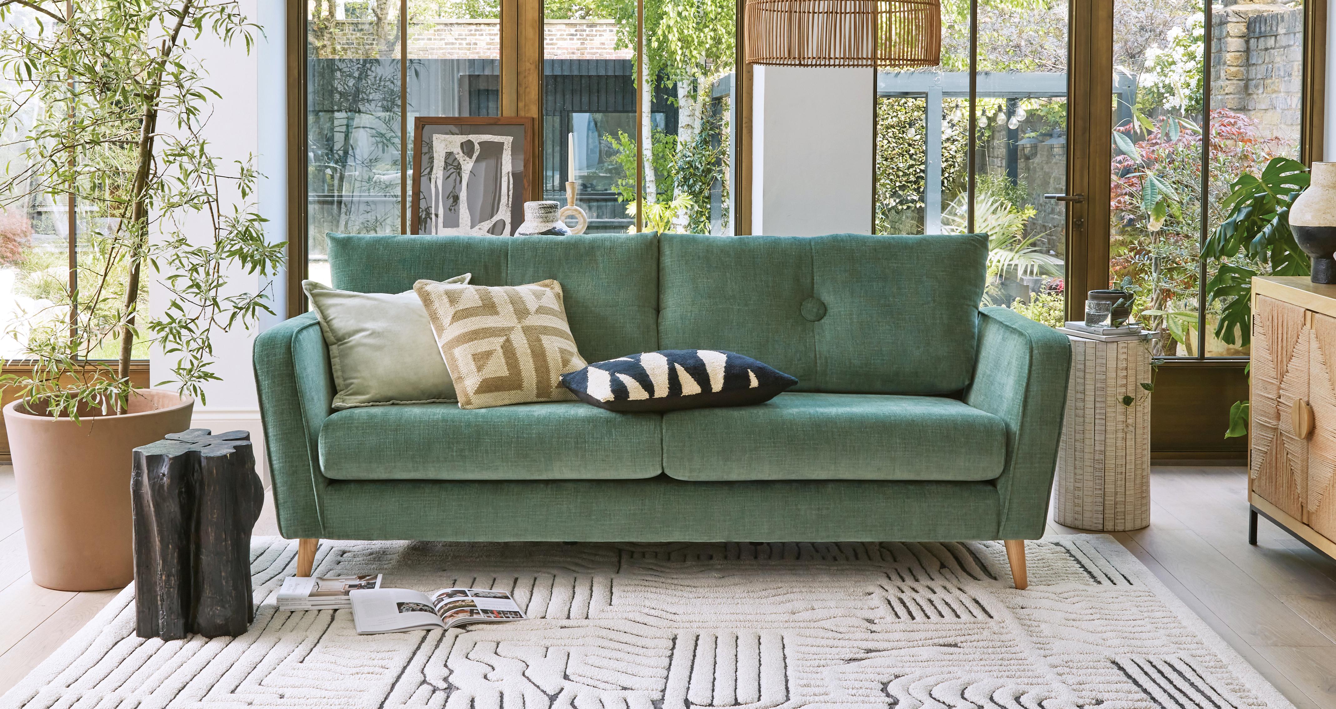Carlisle-express 3 Seater Sofa in Carlisle Express Moss