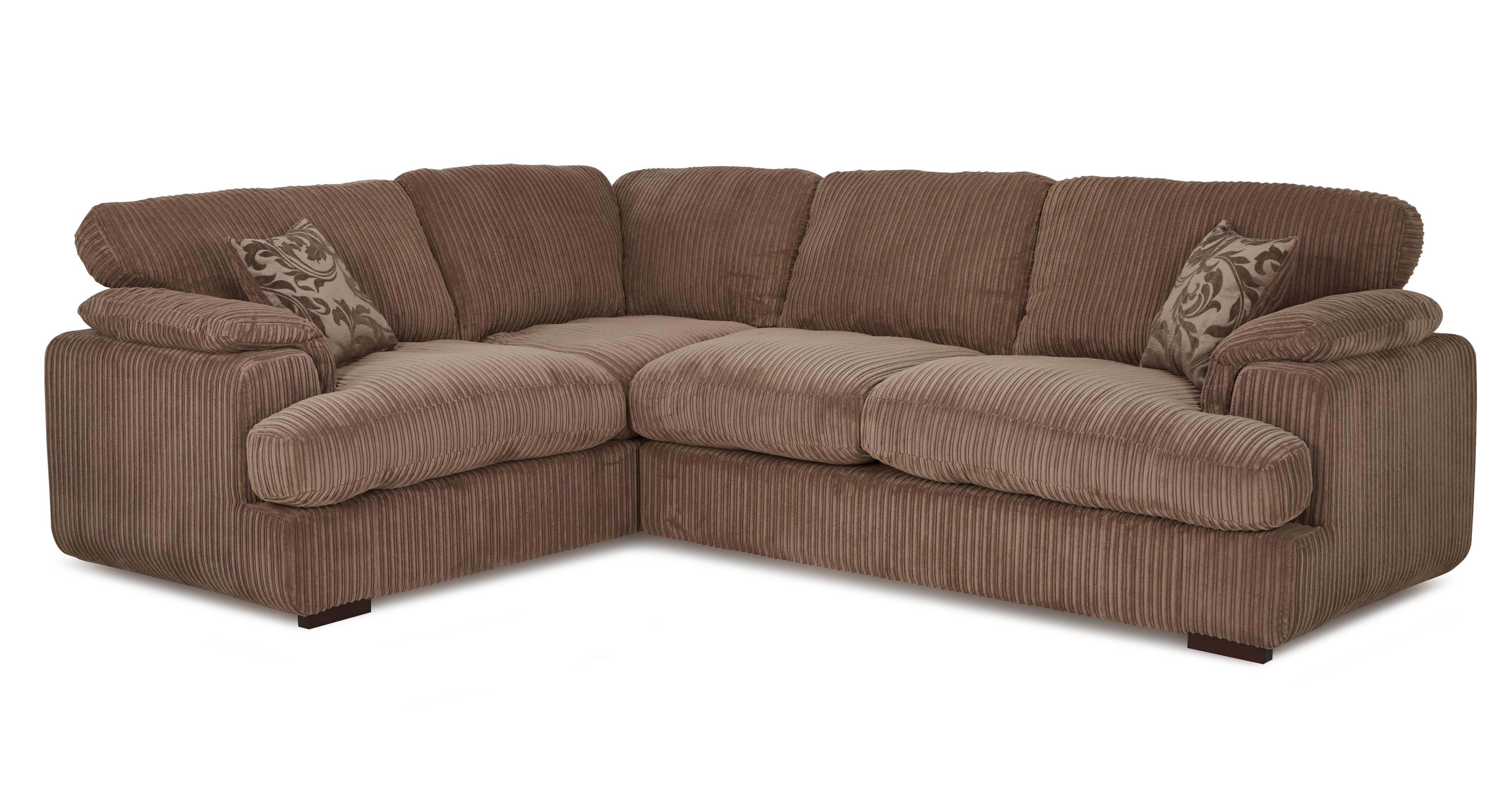 Dfs brown outlet fabric sofa