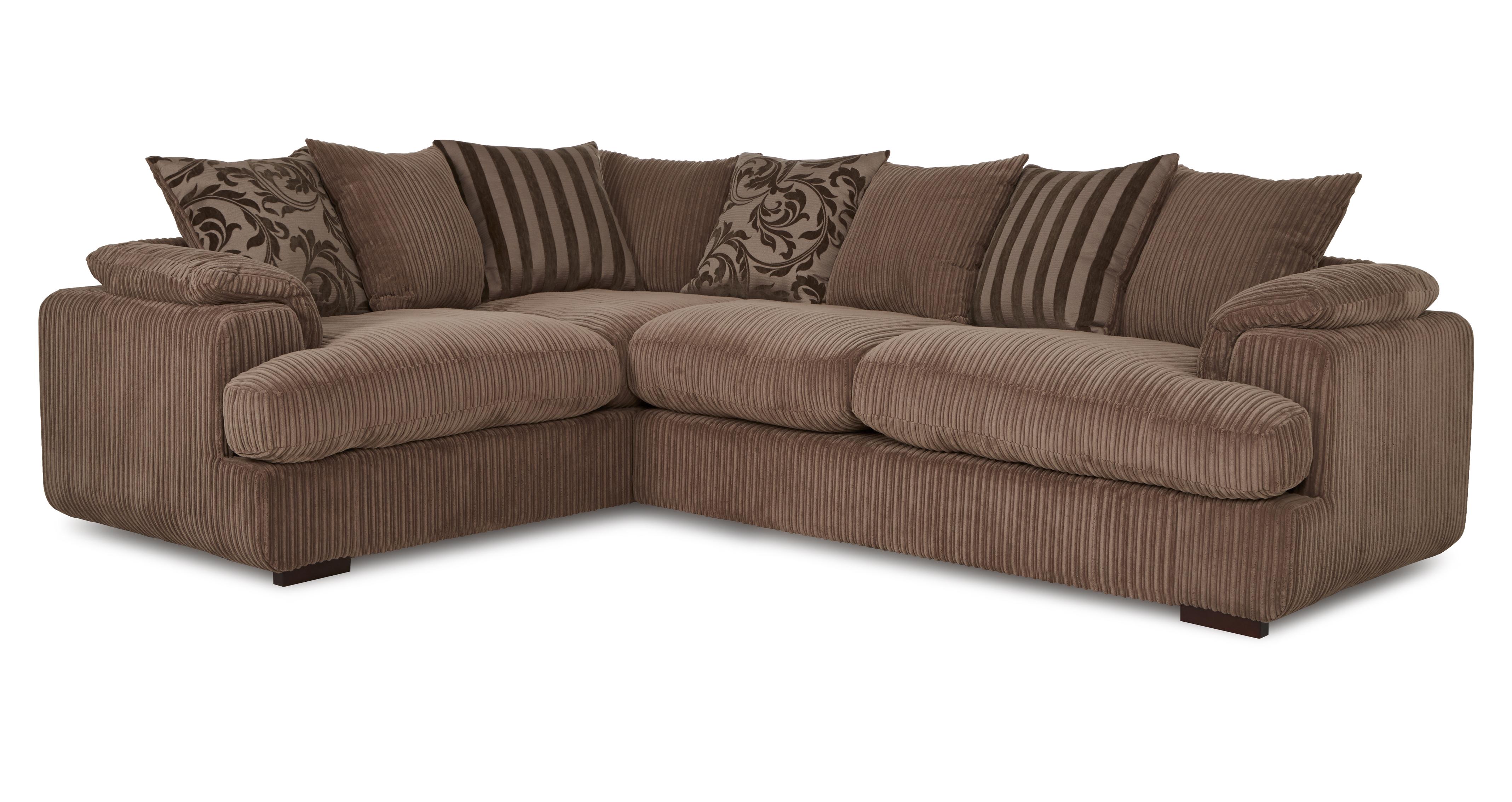 Celine Right Arm Facing 2 Seater Pillow Back Corner Sofa | DFS