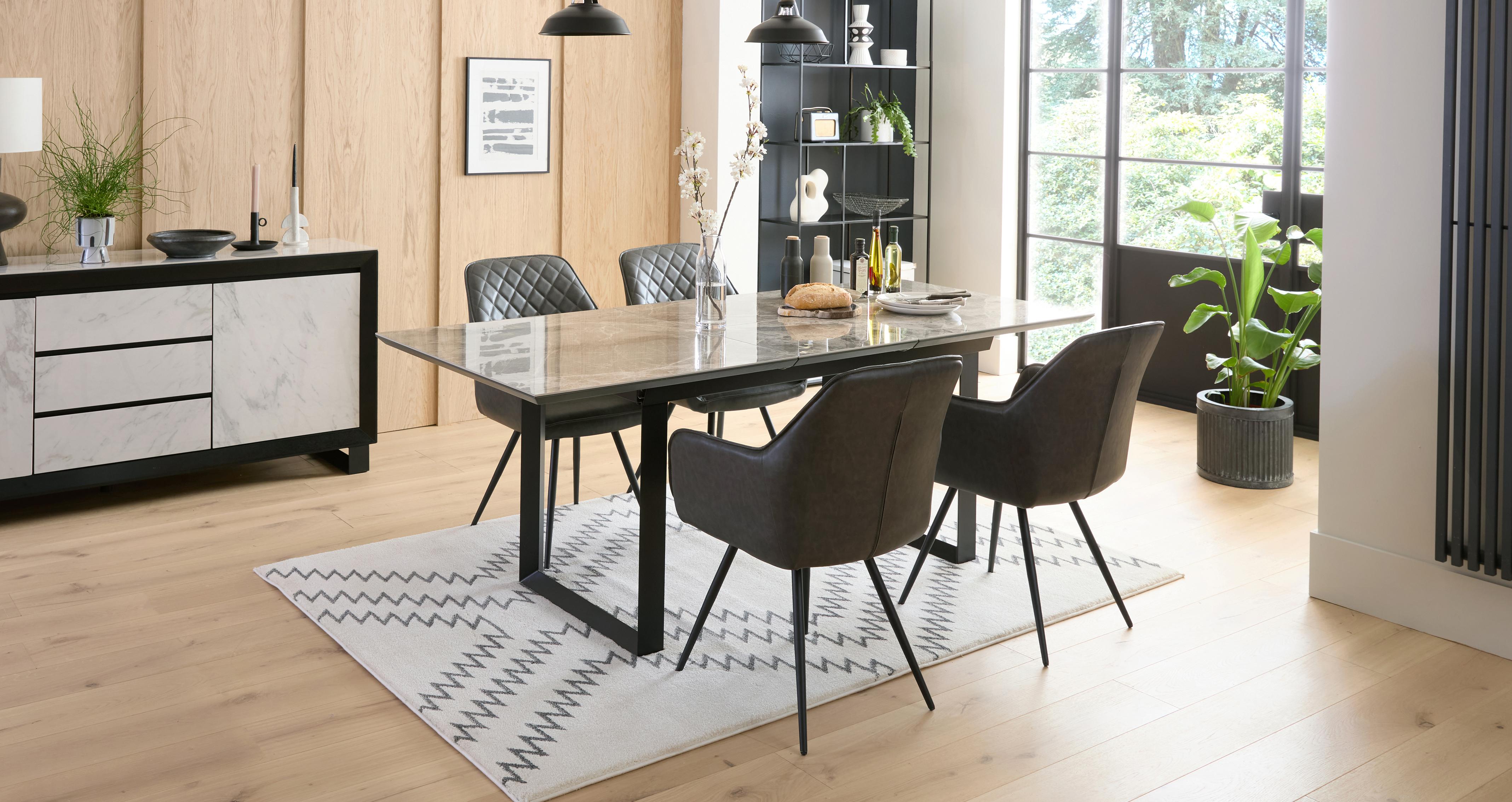 Cesare Dining Set Table And 4 Chairs Set | DFS