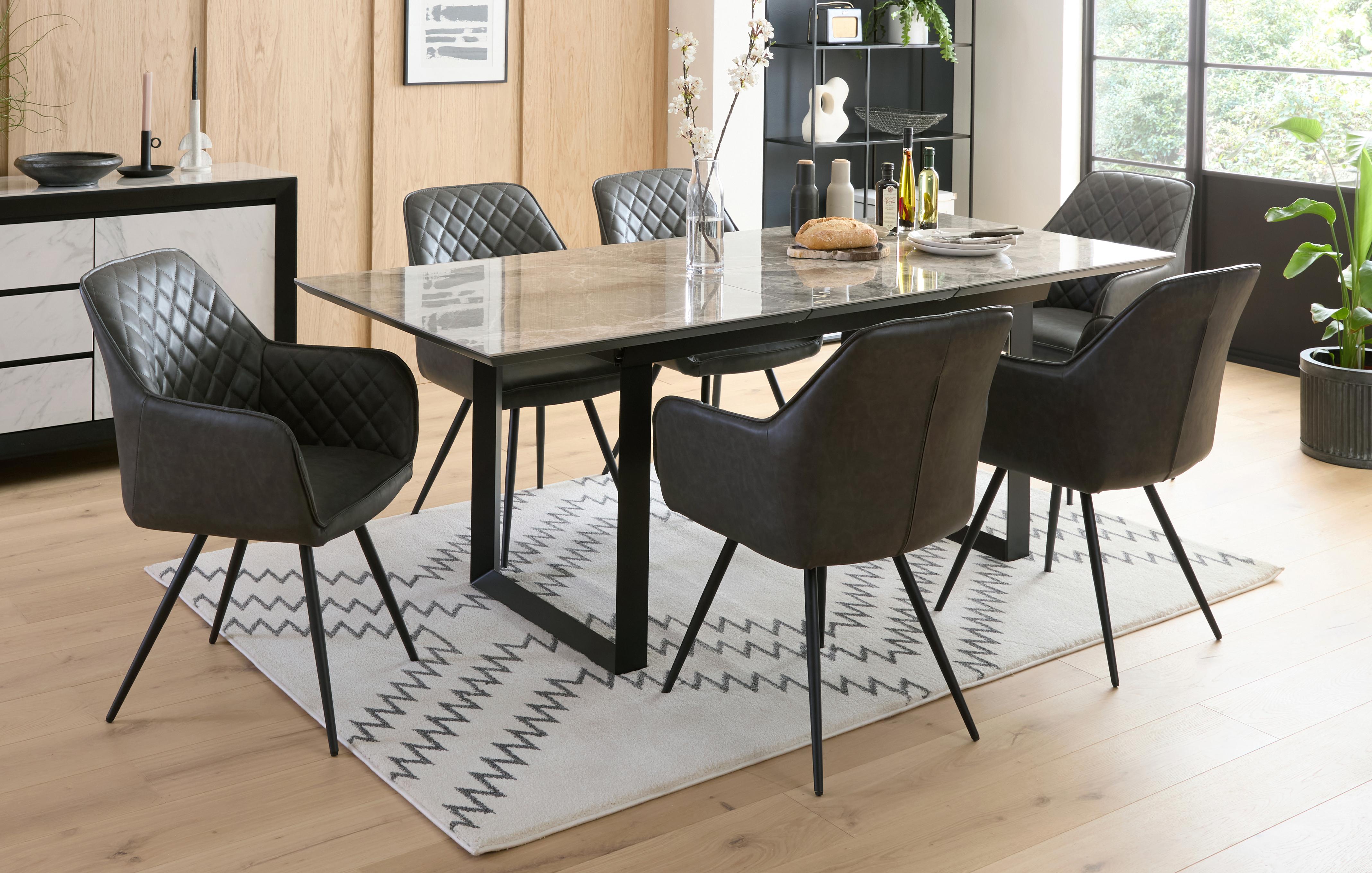 Dining Table Set Table and 6 Chairs