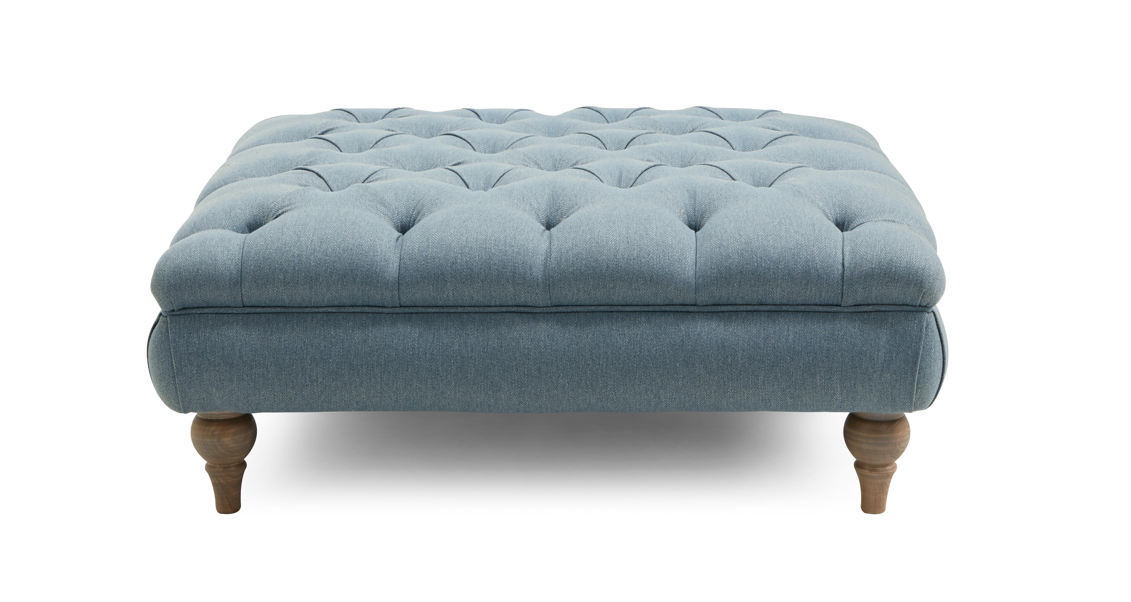 Buttoned footstool 2024 the range