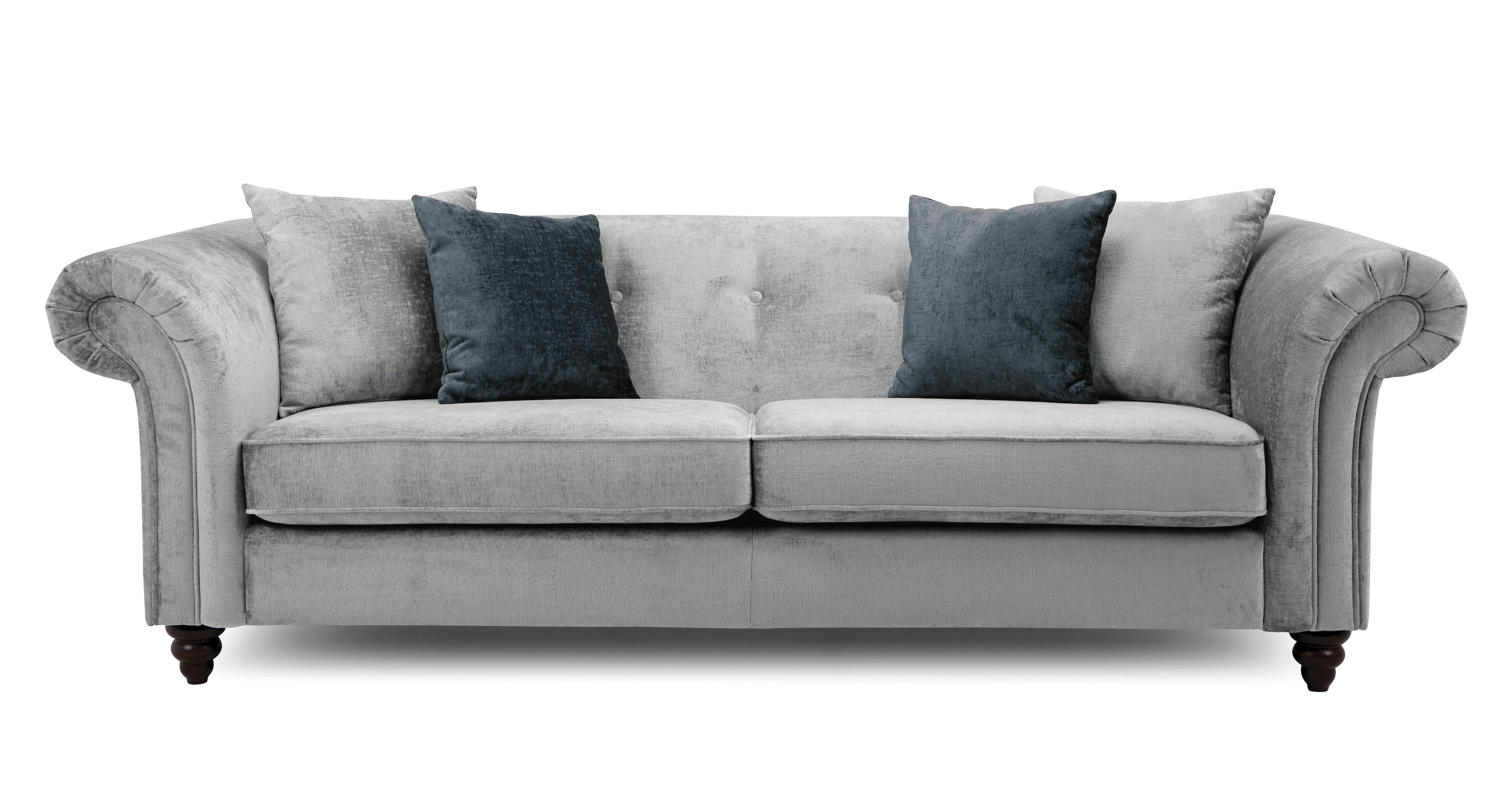 Charme Velvet 4 Seater Sofa Charme Velvet Dfs