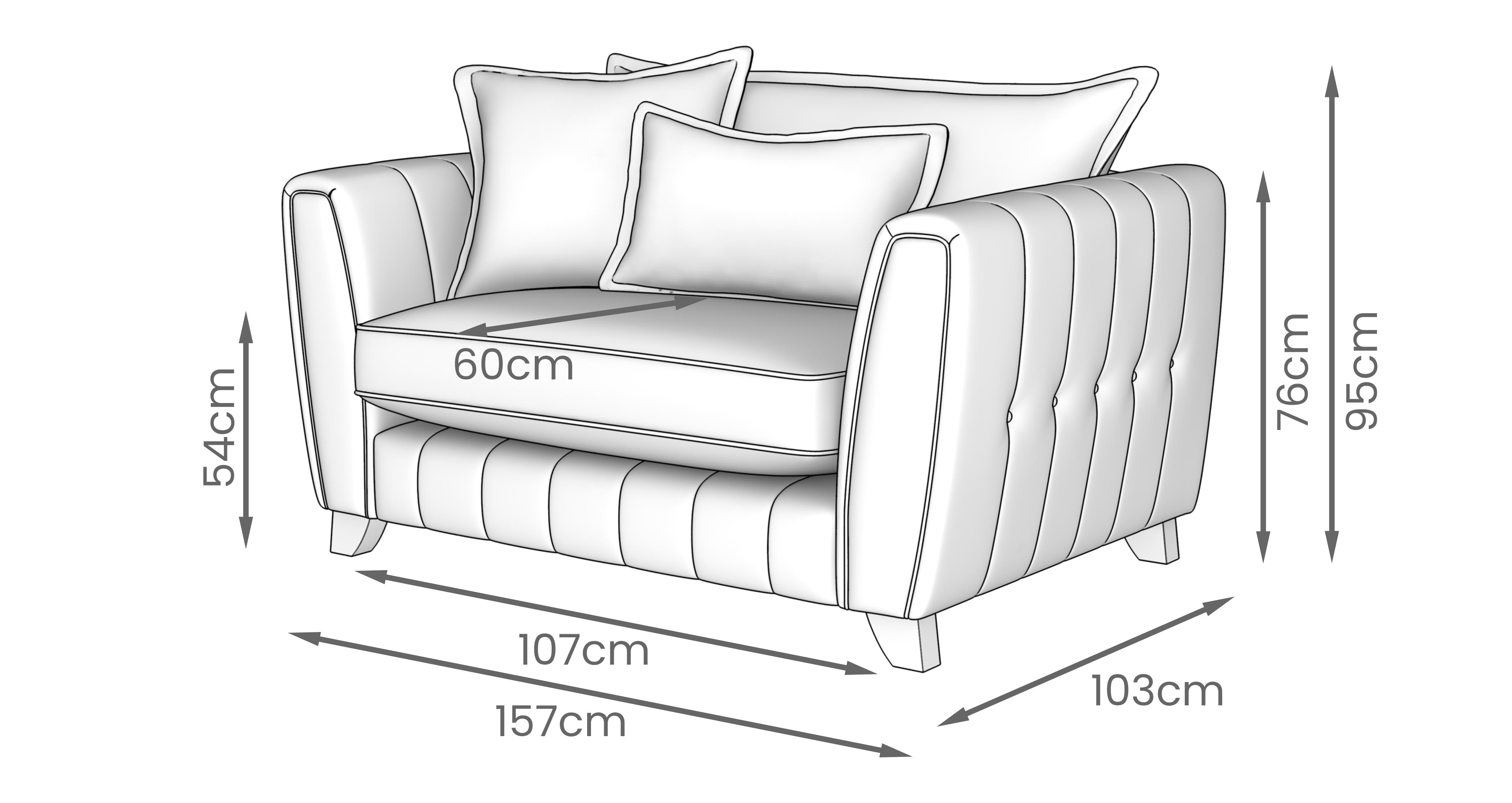 Cherished-express Formal Back Cuddler Sofa in Cherished Express Oatmeal Combination