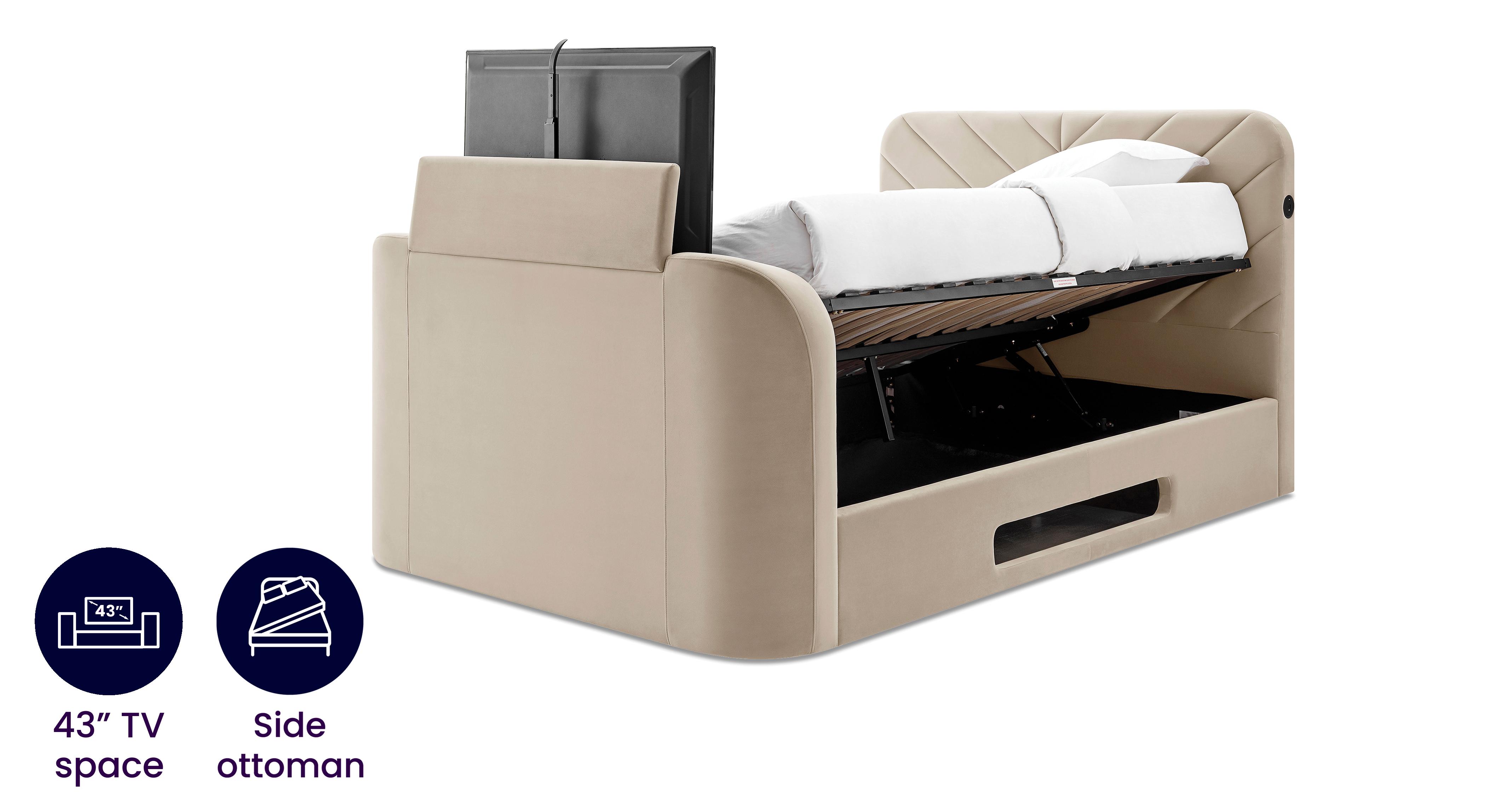 Double TV Bed