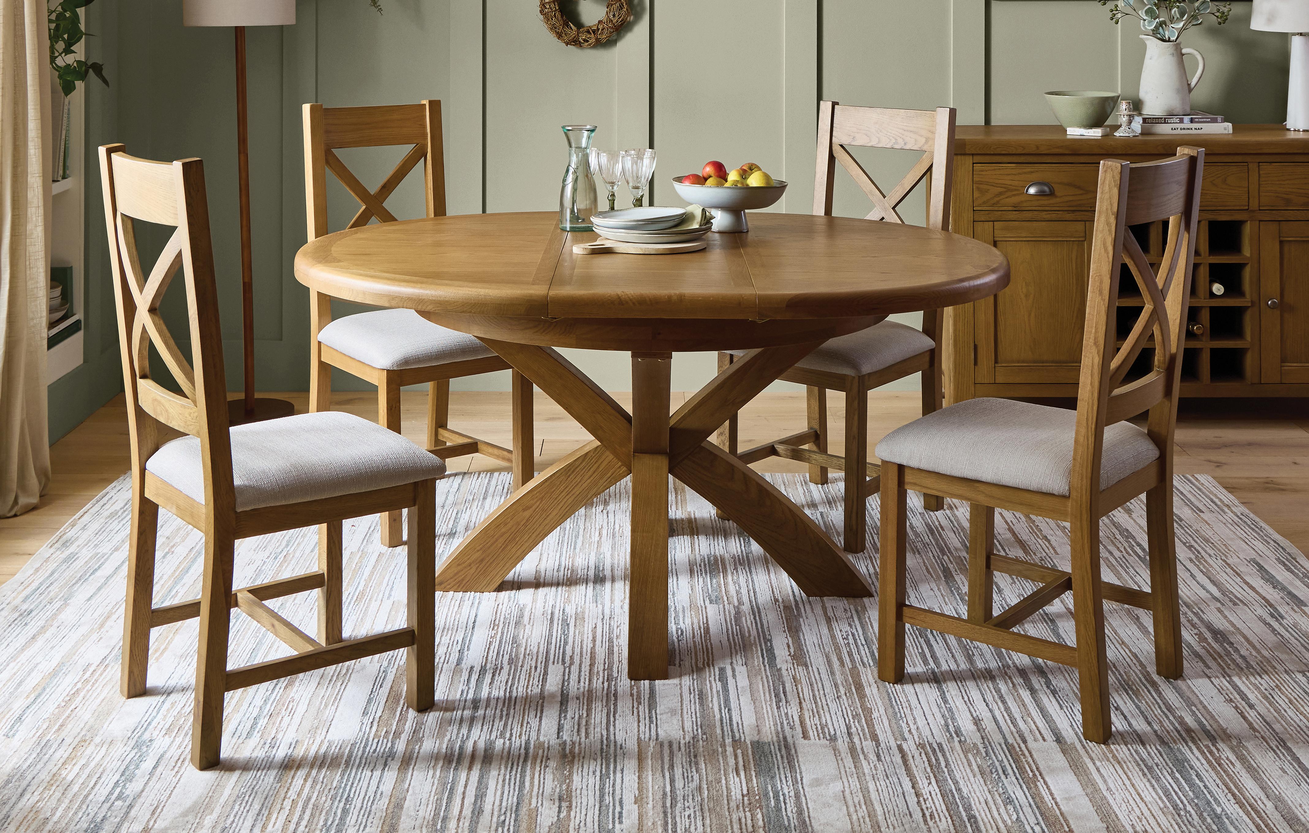 Round Dining Table and 4 x Chairs