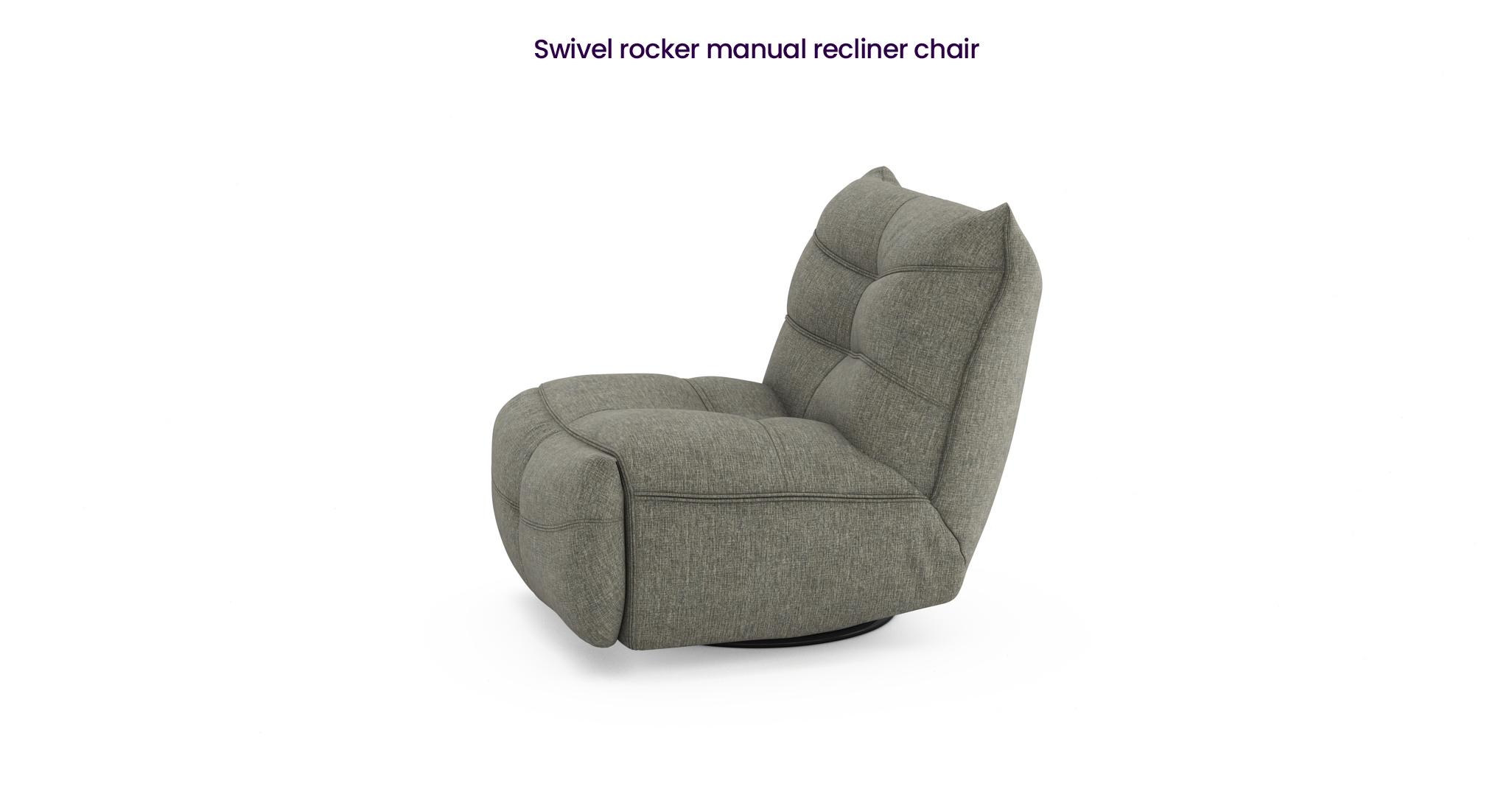 Swivel rocker hot sale recliner