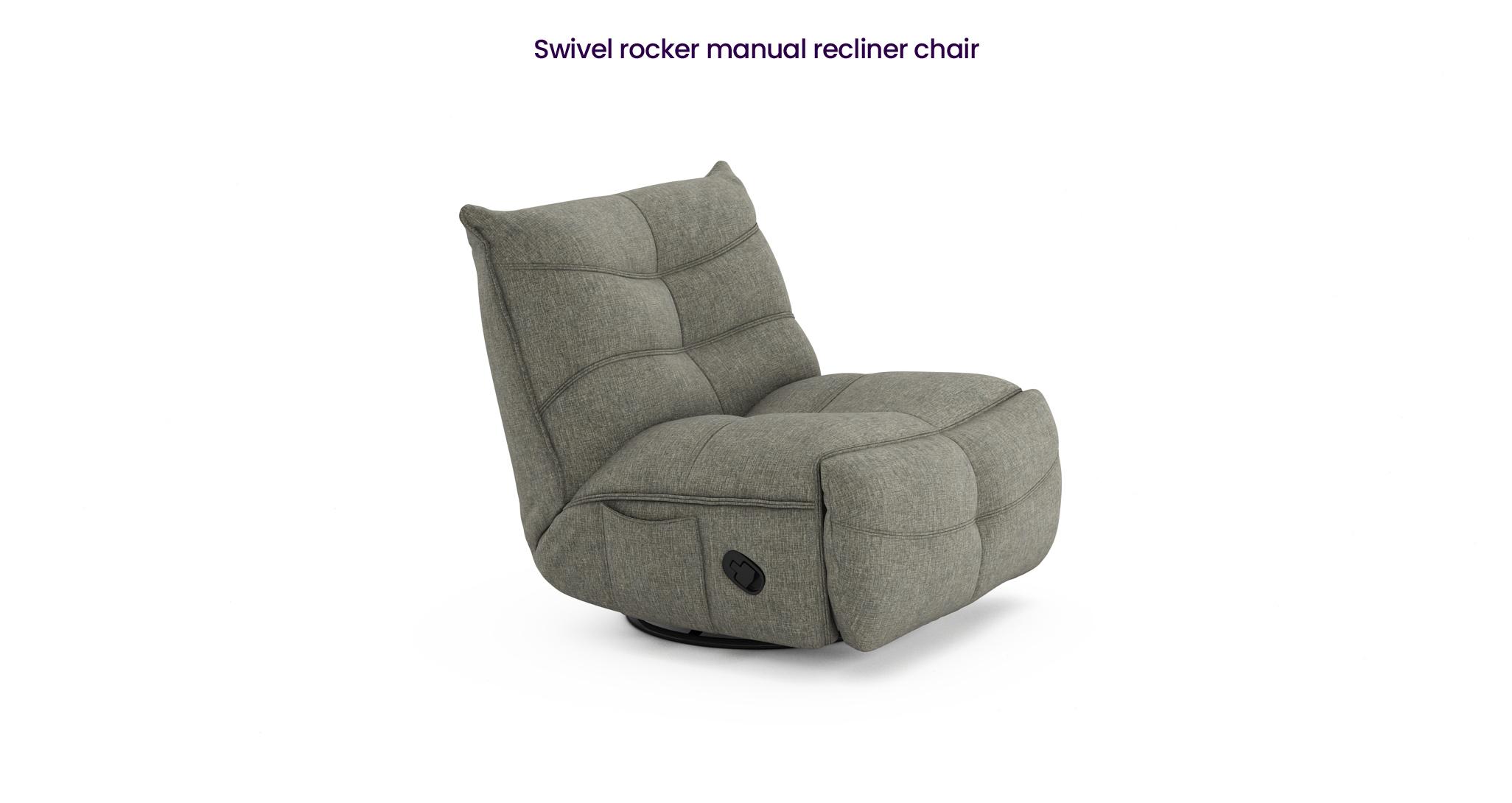 Clarke Swivel Rocker Manual Recliner Chair DFS