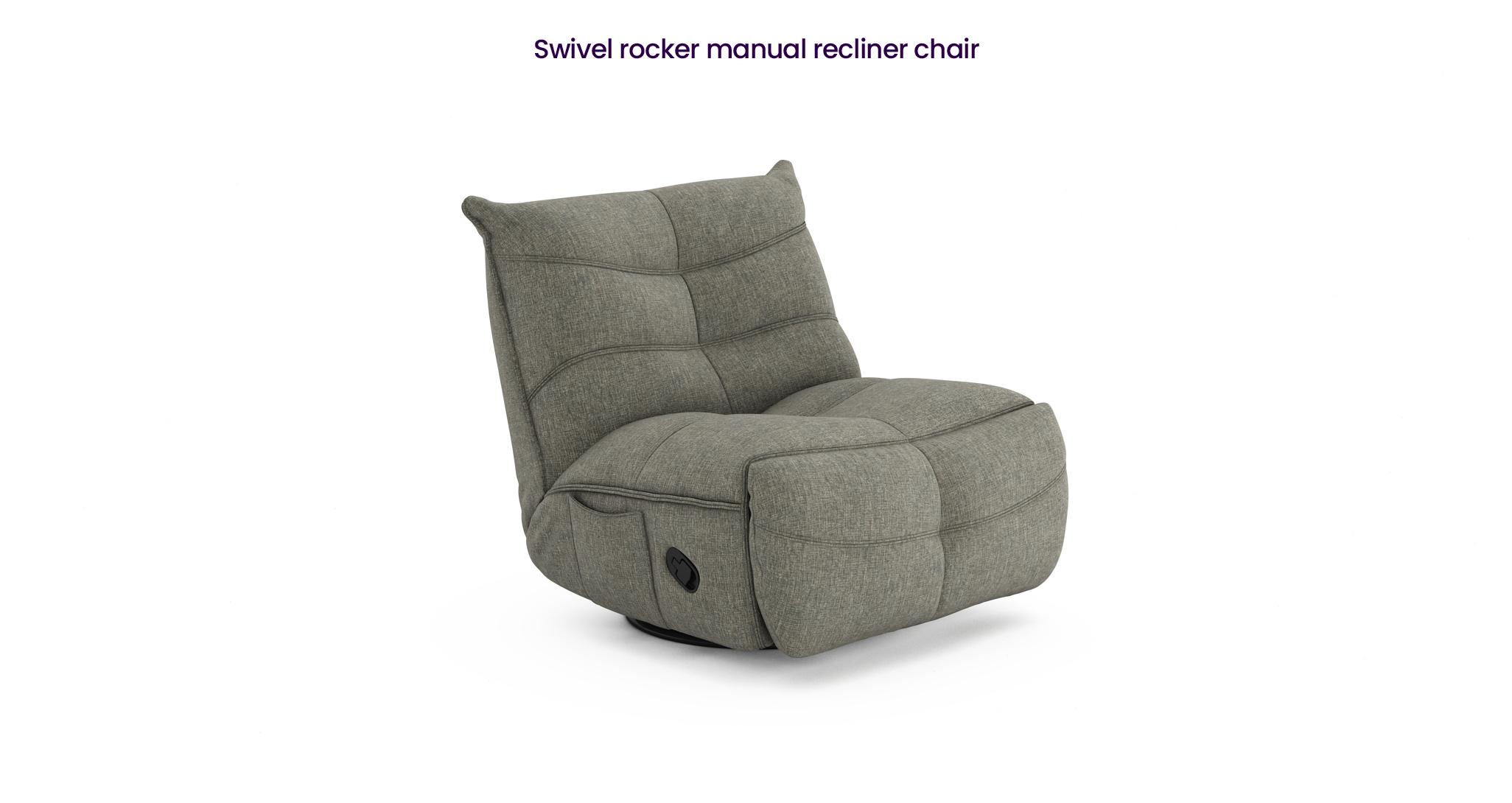 Small size best sale swivel rocker recliner