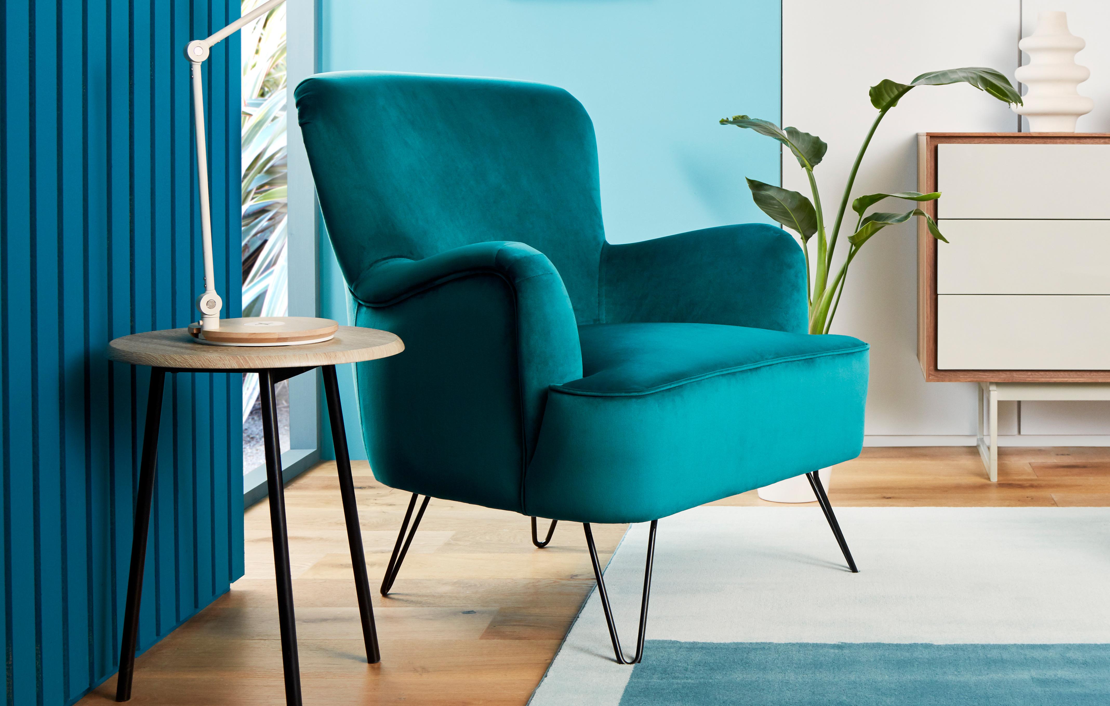 Teal living deals room chair