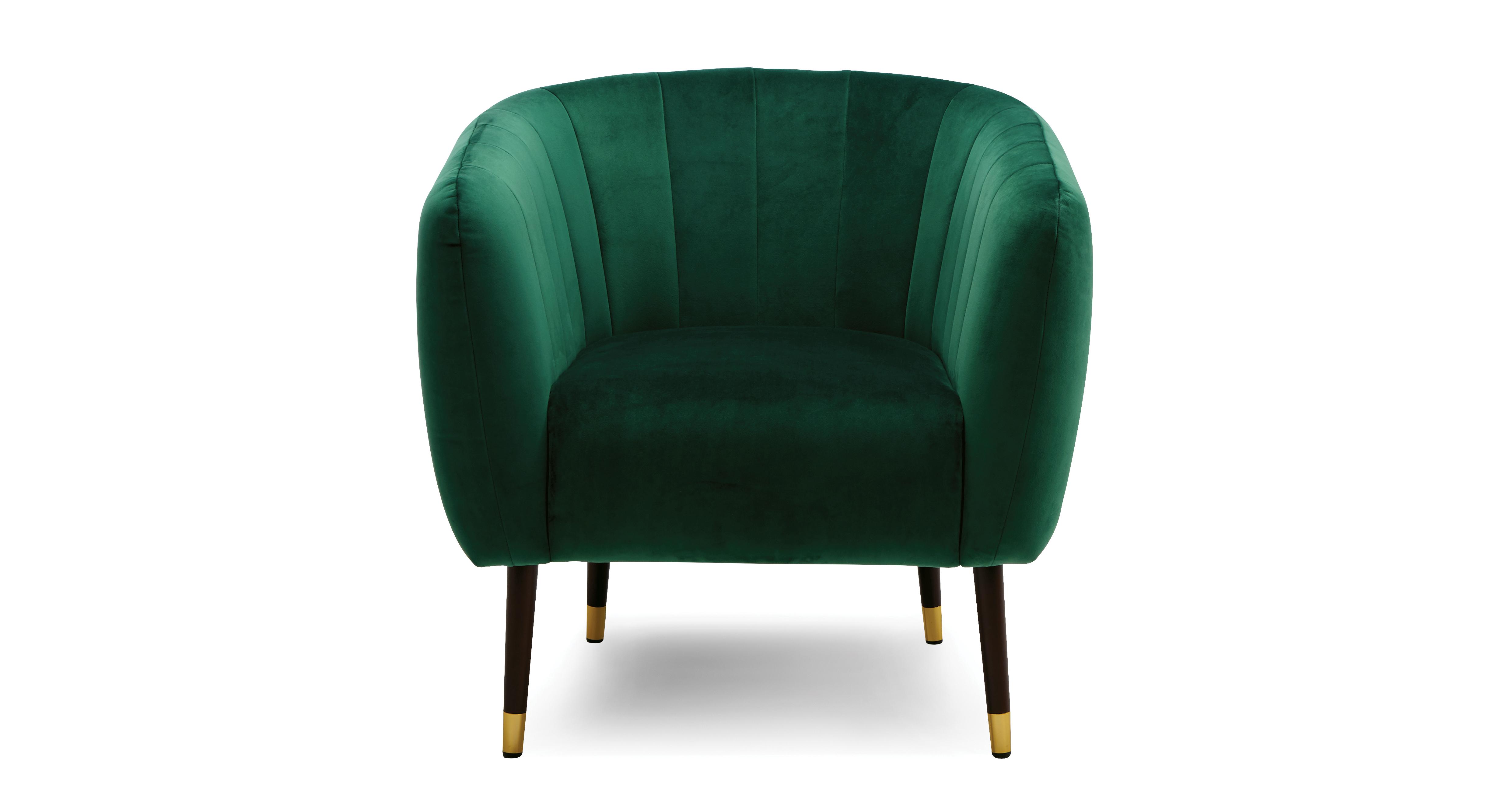 Emerald green store cocktail chair