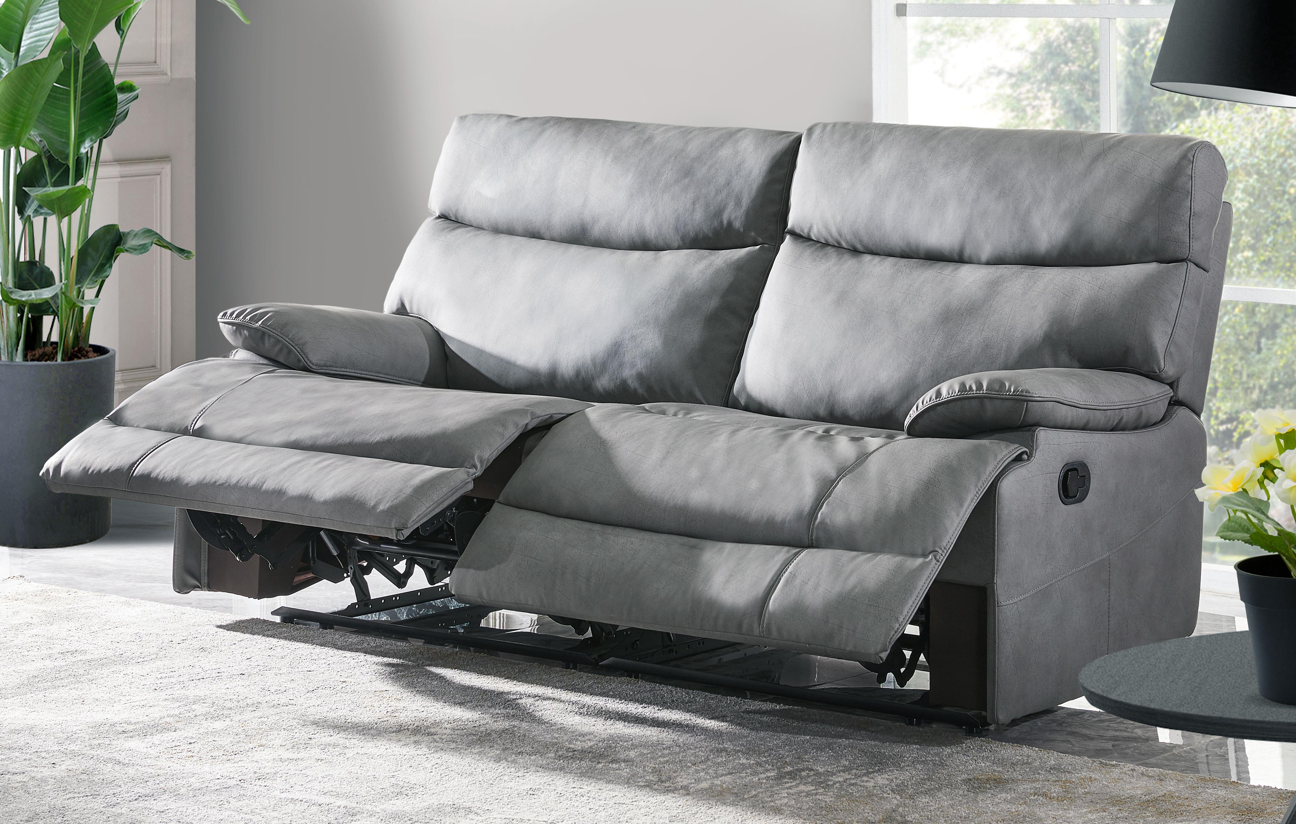 Dfs grey leather recliner sofa new arrivals