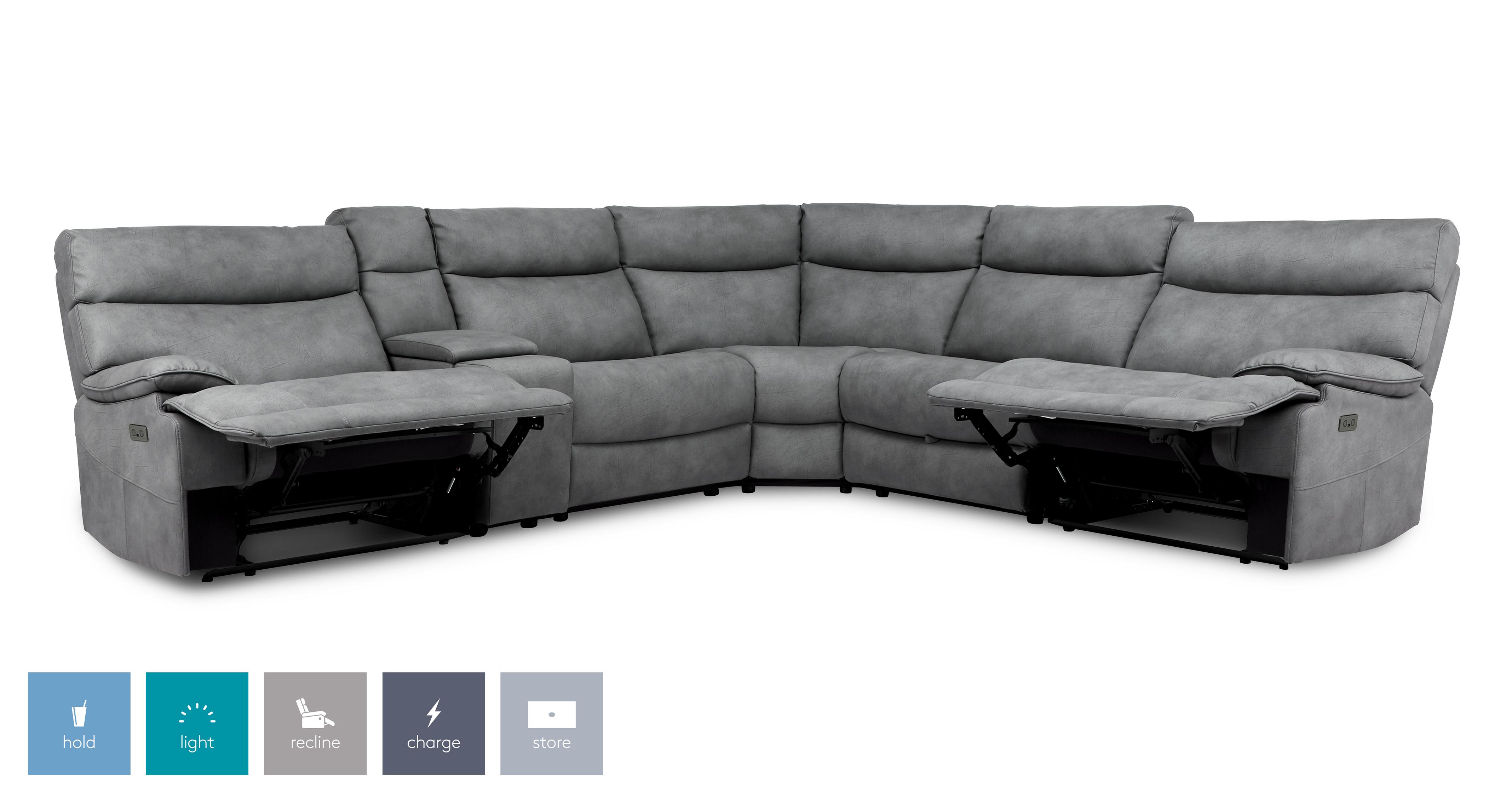 Dfs corner on sale sofa recliner