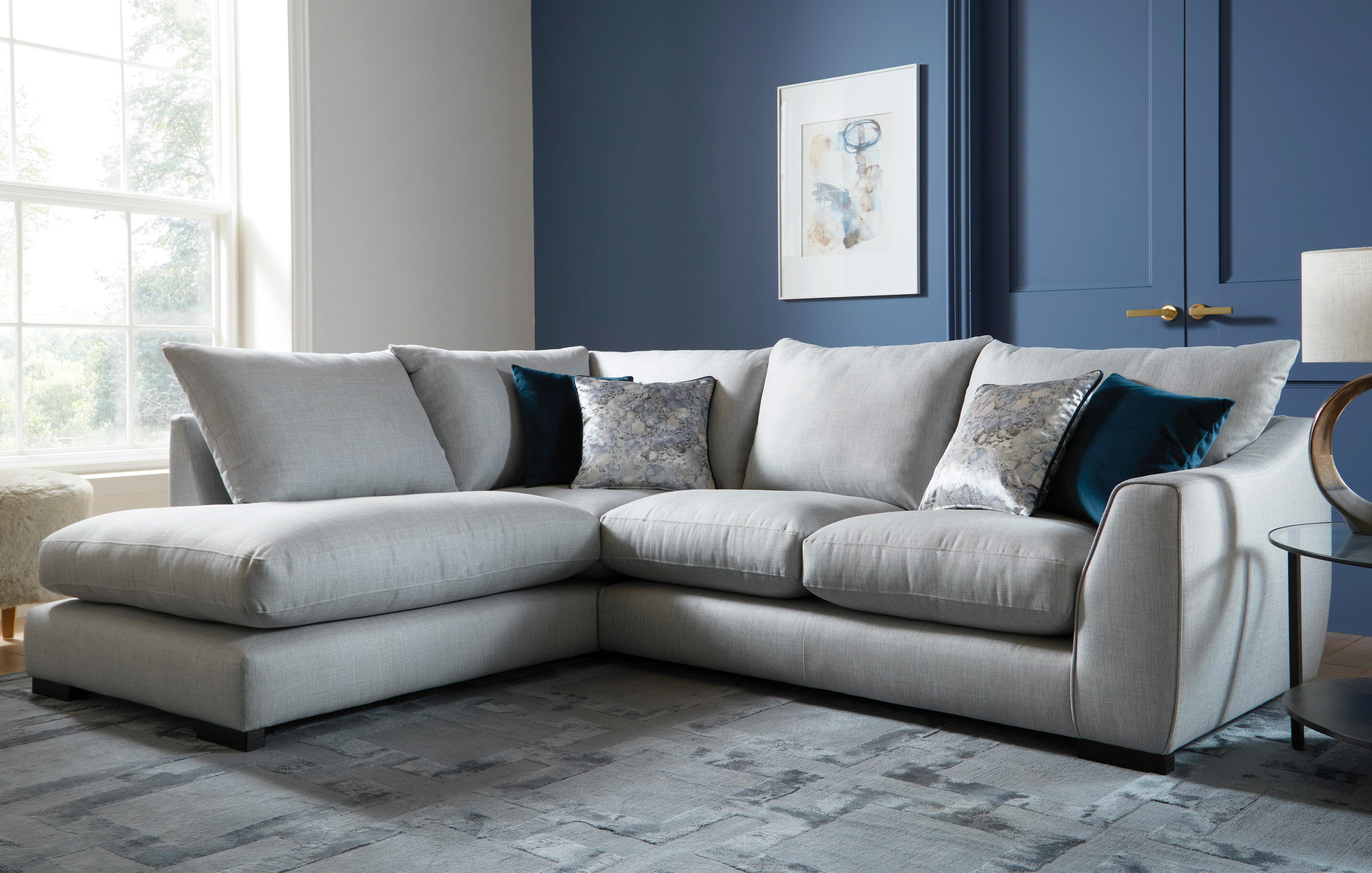 Navy blue deals corner sofa dfs