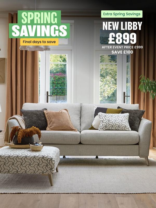 natural coloured 3 seater sofa in a neutral room