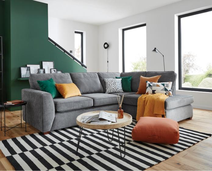 gray furniture living room