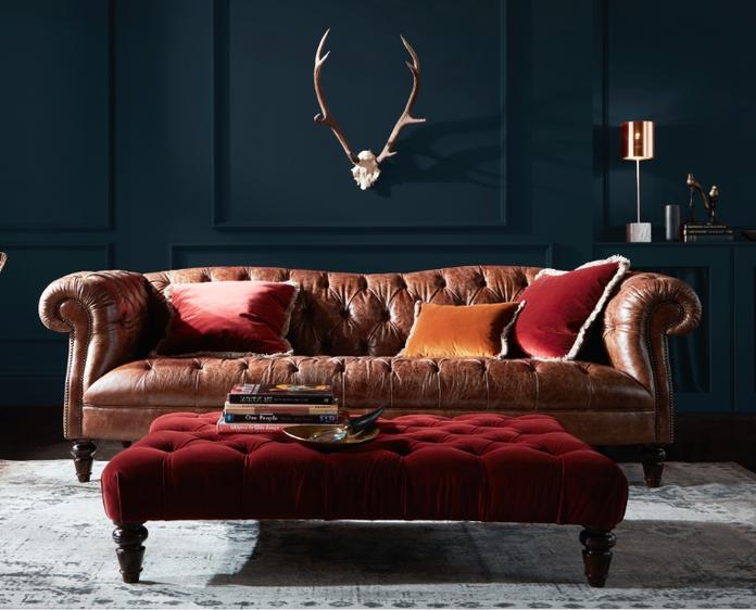 Colours that work well with brown sofas