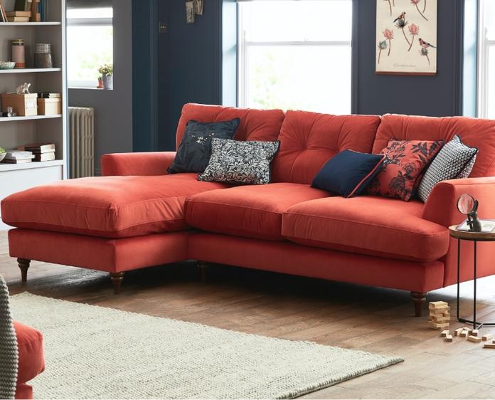 Velvet sofas in colour