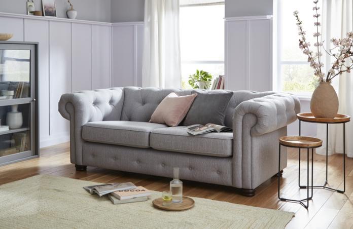 Dfs studded store sofa