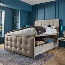 Gatsby double ottoman bed