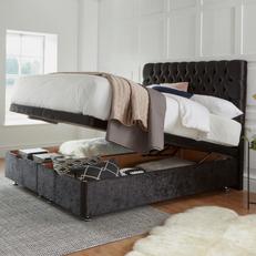 Gatsby double ottoman bed