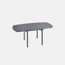 grey extendable dining table