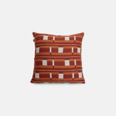 brown and white pattern scatter cushion