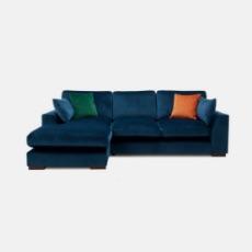 navy blue velvet sofa