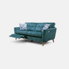 Blue recliner sofa