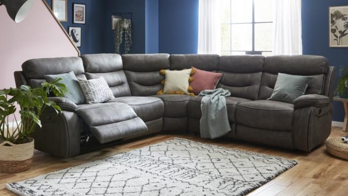 DFS Darwin Corner Sofa in Grey Combination