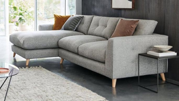Left facing l shaped shop sofa