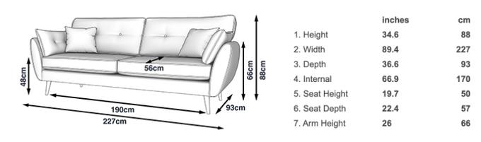 Measuring your sofa