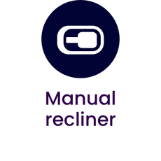 An icon for a manual recliner