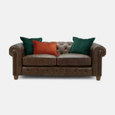 brown leather chesterfield sofa