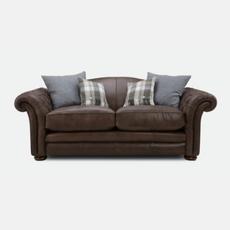 Brown leather sofas