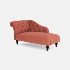 orange chesterfield chaise