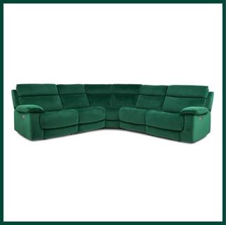 modern living room lucius velvet sofa